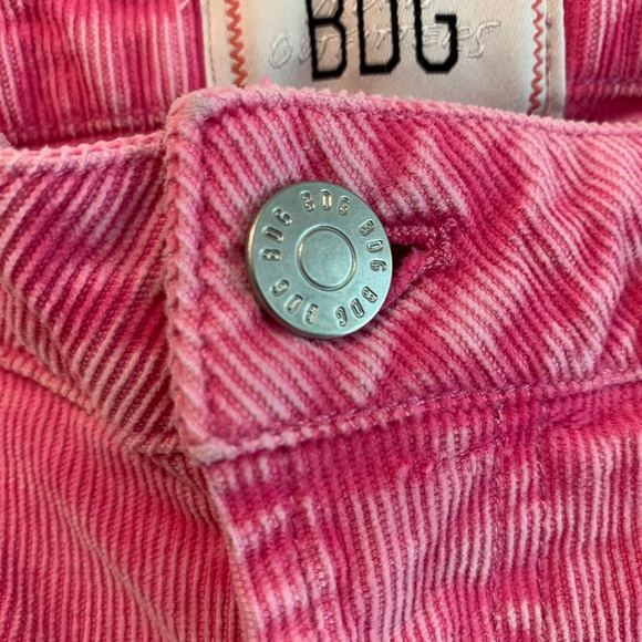 Urban Outfitters BDG Pink Corduroy Extreme Flare Pants Size 28 - Picture 4 of 10